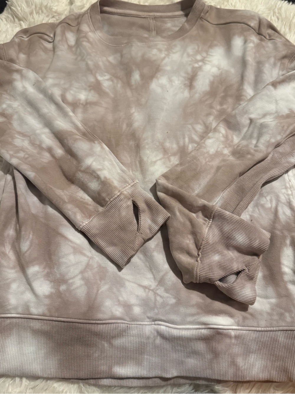 Target brand Women's Taupe Tie-Dye Crewneck Sweatshirt nwot super soft, M/L
